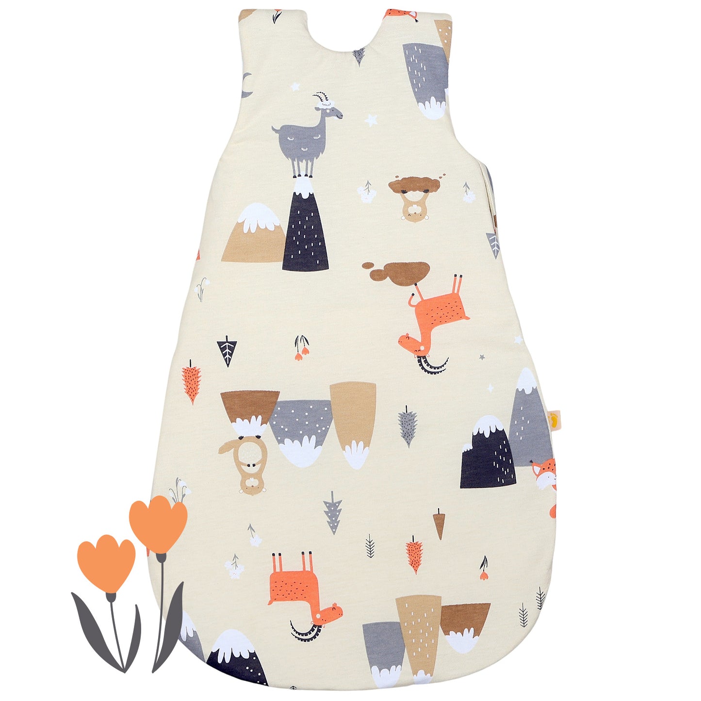 Baby Sleeping Bag - 1.0 TOG_Mountain Animals_back_1204