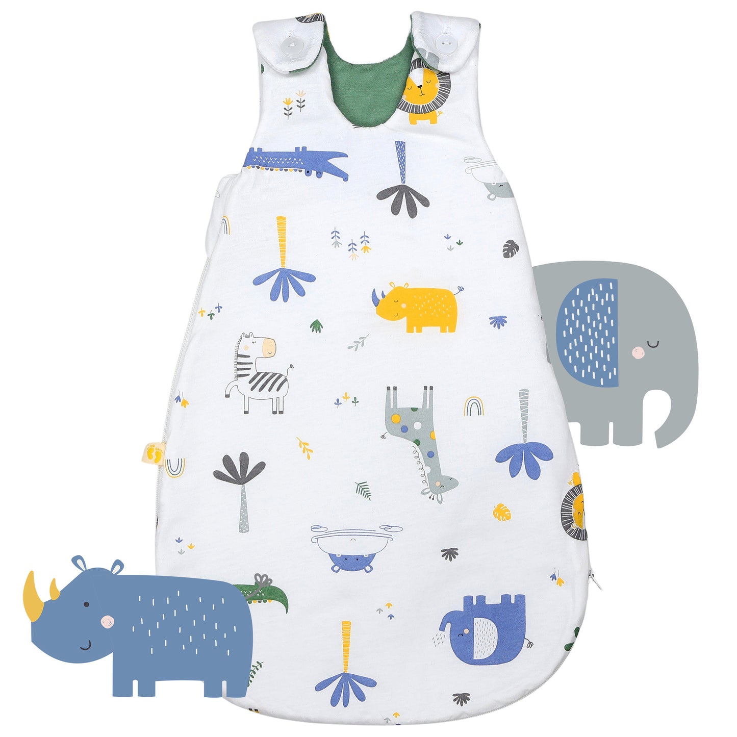 Baby Sleeping Bag - 1.0 TOG_Jungle_front_1204