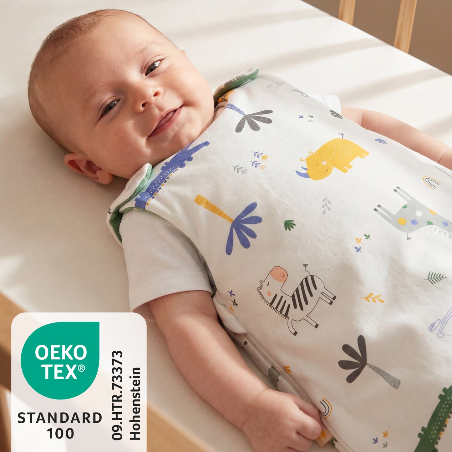 Baby Sleeping Bag - 1.0 TOG_Jungle_OEKOTEX_1204
