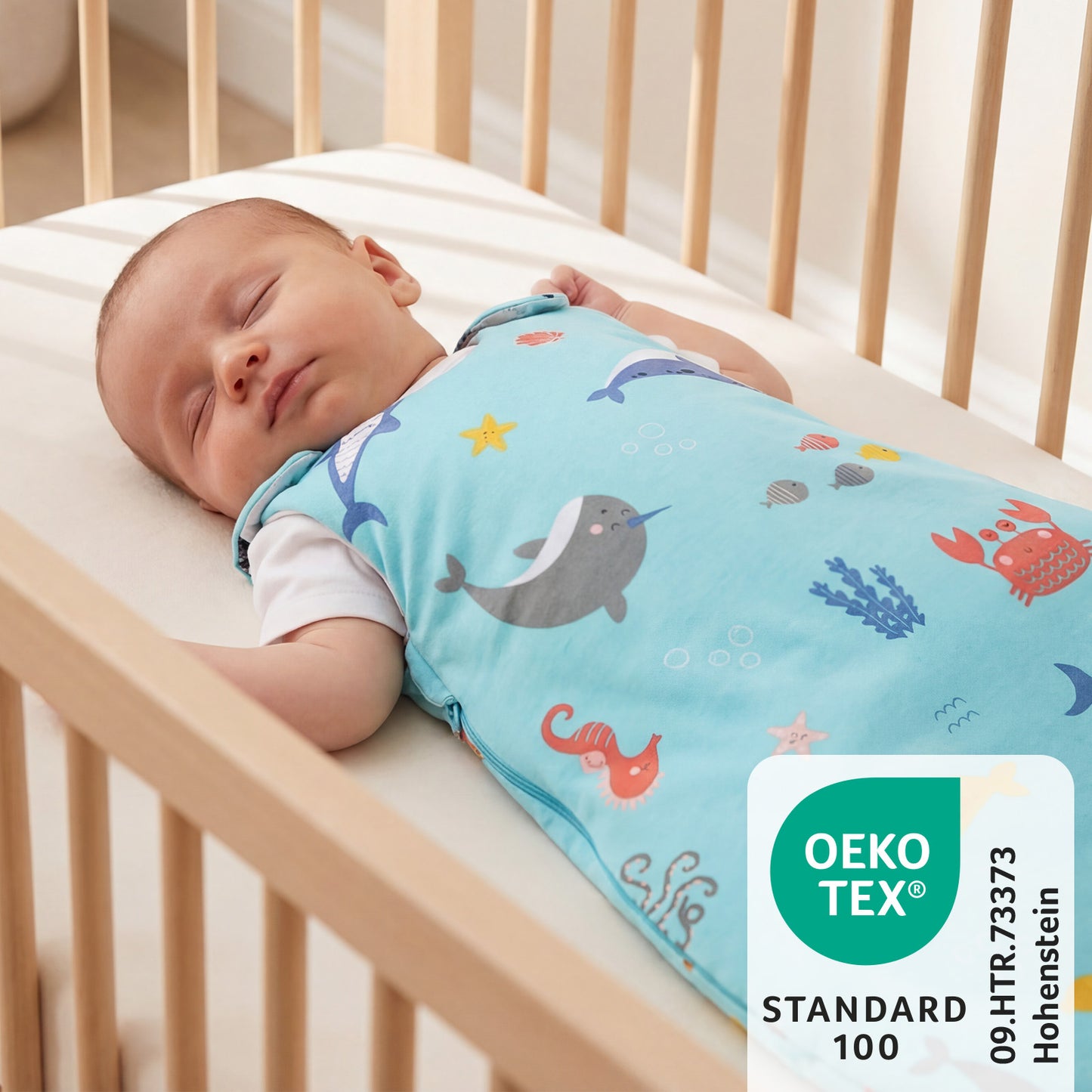 Baby Sleeping Bag - 1.0 TOG_Under the Sea_OEKOTEX_1204