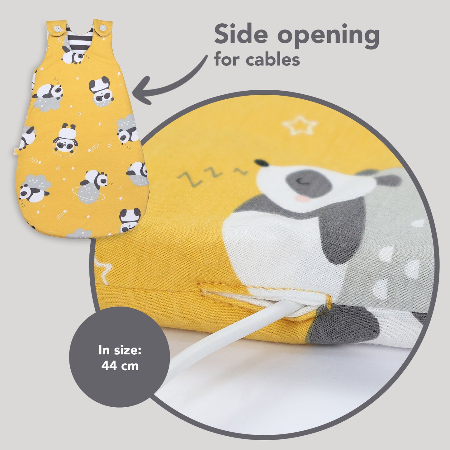 Baby Sleeping Bag - 1.0 TOG_Panda_detail3_1204