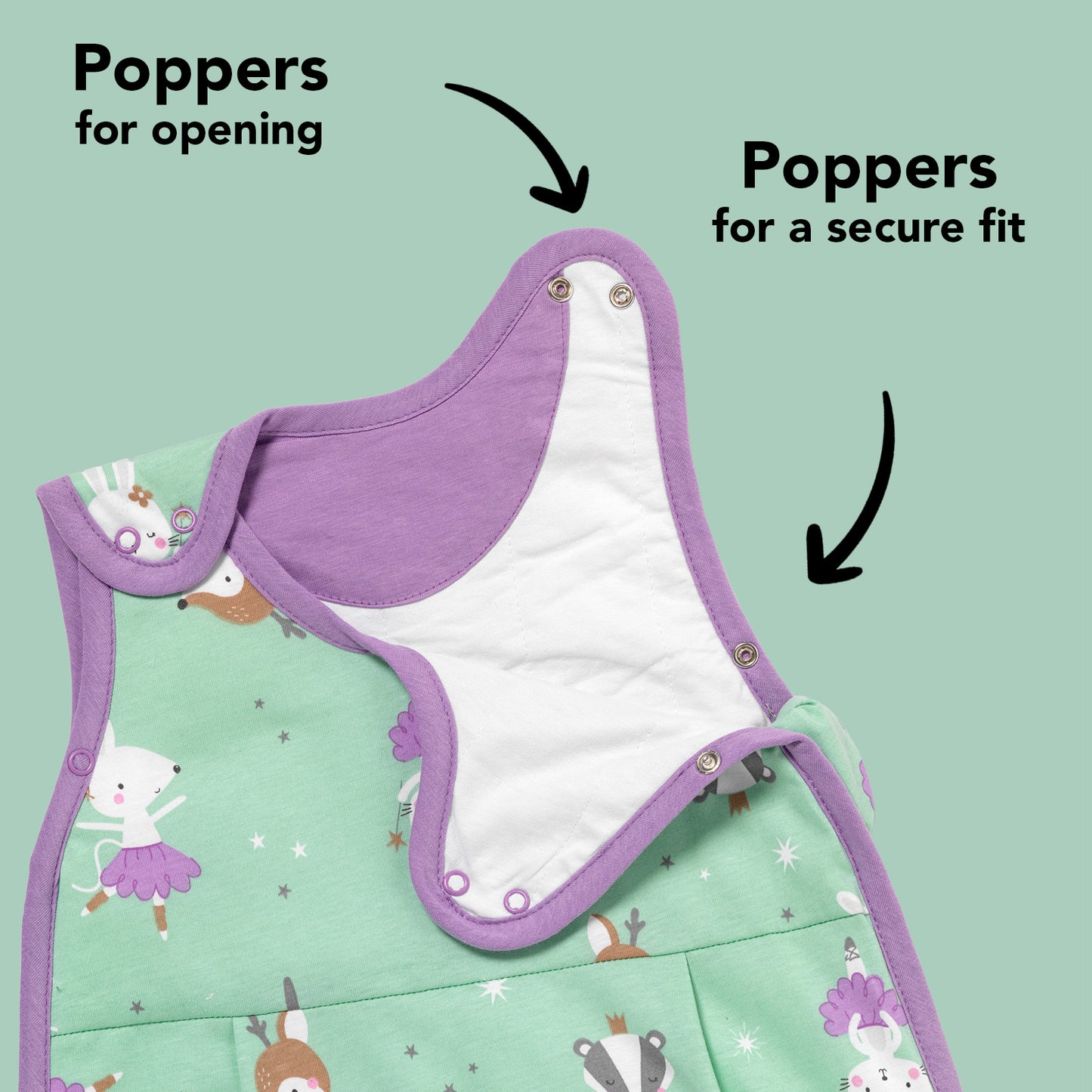 Baby Sleeping Bag - 1.0 TOG_Ballerina_sleeve area_1204