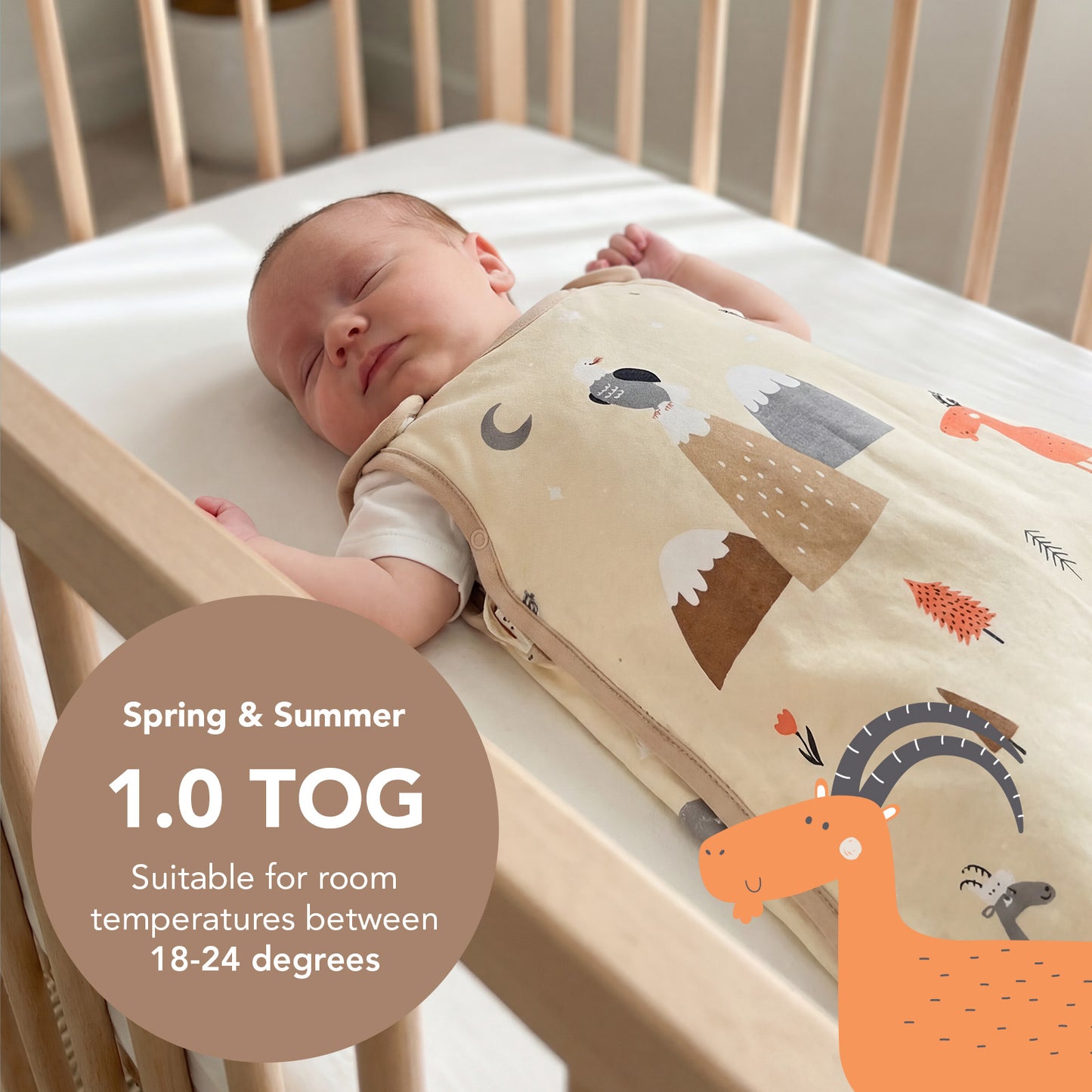 Baby Sleeping Bag - 1.0 TOG_Mountain Animals_TOG_1204
