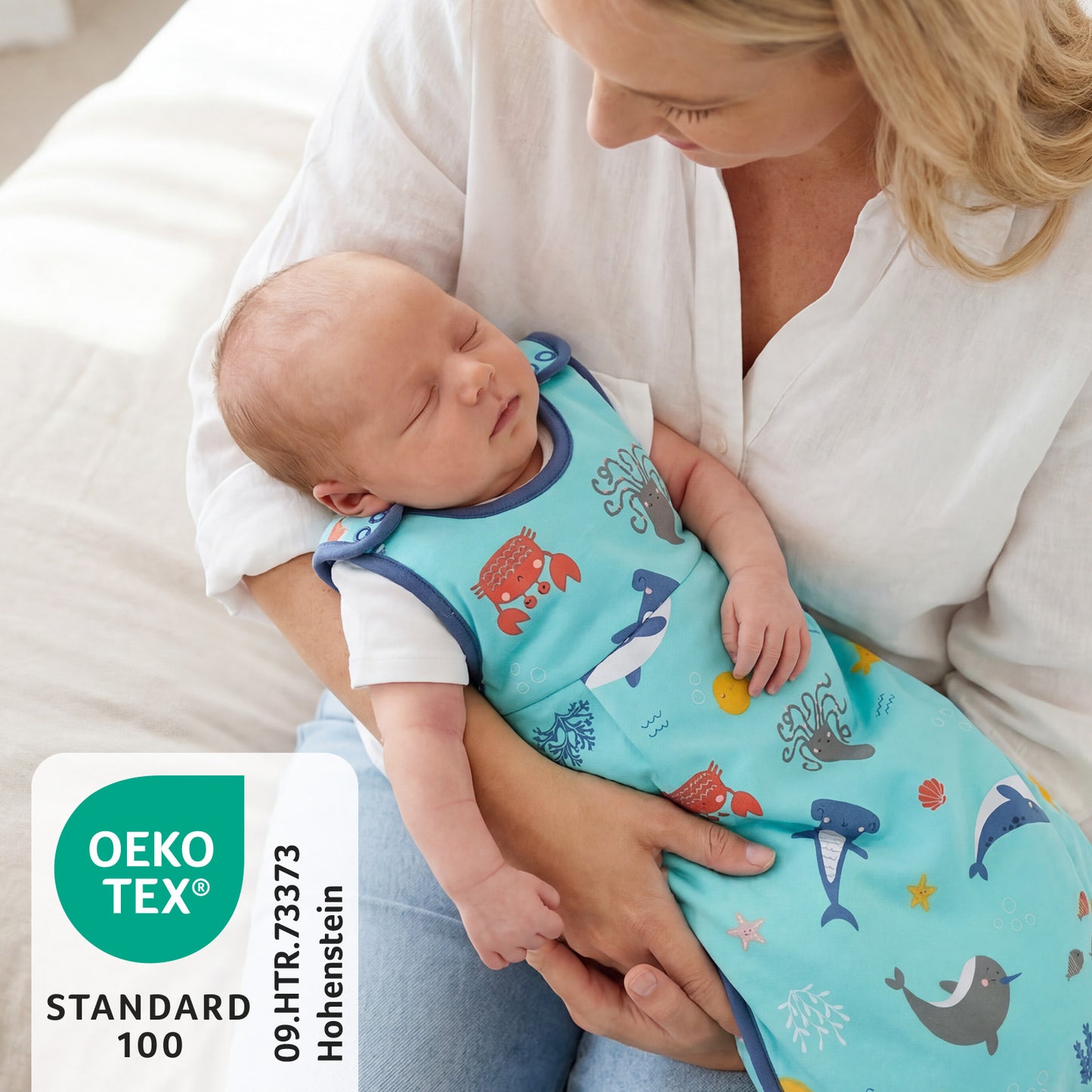 Baby Sleeping Bag - 1.0 TOG_Under the Sea_OEKOTEX_1204