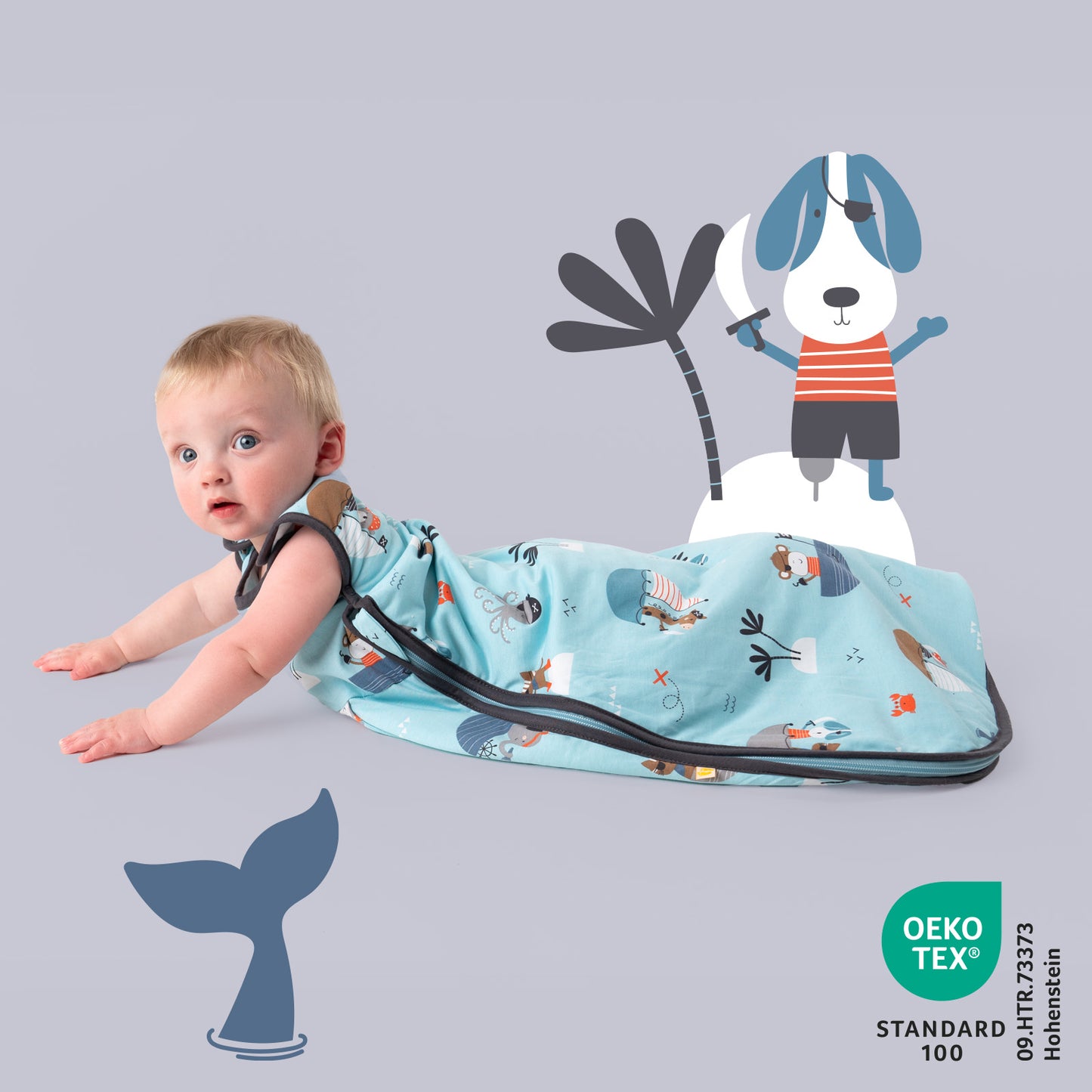 Baby Sleeping Bag - 1.0 TOG_Pirate_OEKOTEX_1204
