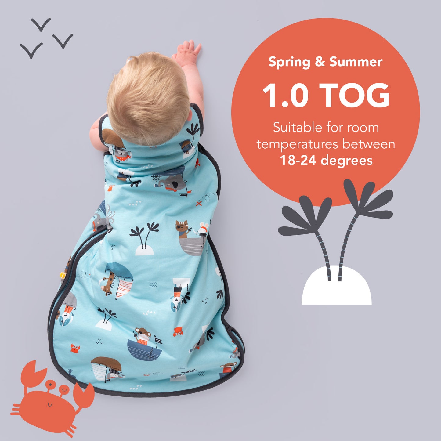 Baby Sleeping Bag - 1.0 TOG_Pirate_TOG_1204