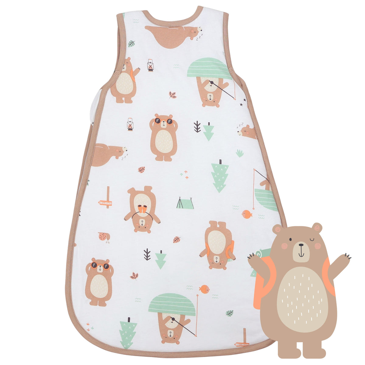 Baby Sleeping Bag - 2.5 TOG_Explorer Bear_back_1205
