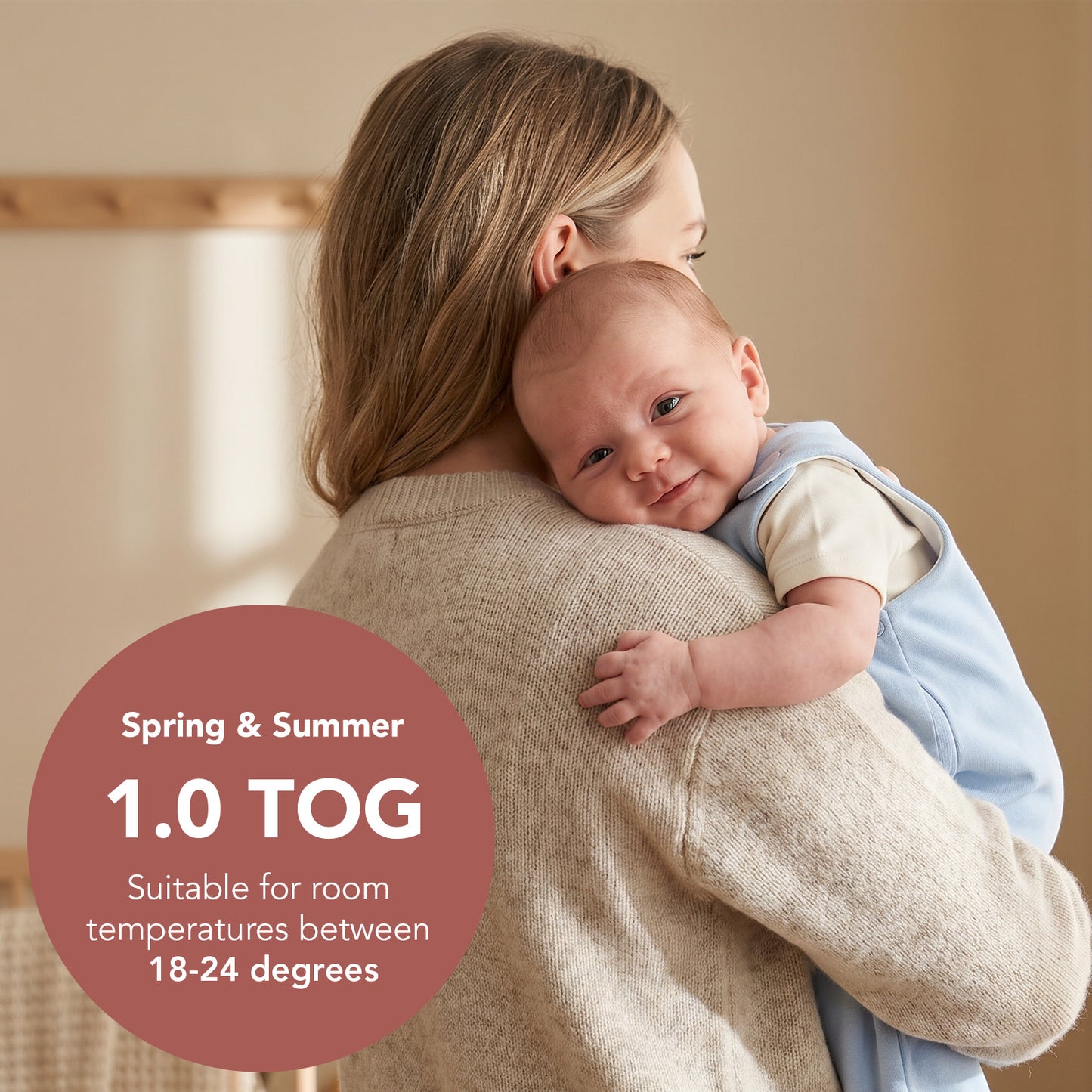Baby Sleeping Bag - 1.0 TOG_Powder Blue_TOG_1206