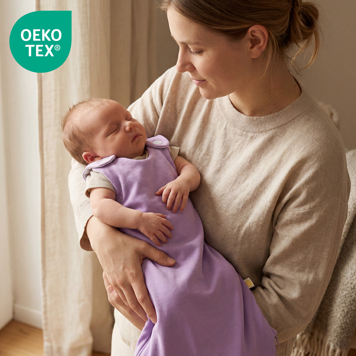 Baby Sleeping Bag - 2.5 TOG_Lilac_OEKOTEX_1207