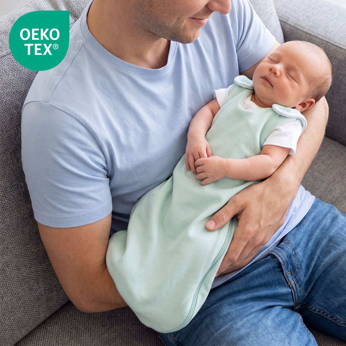 Baby Sleeping Bag - 2.5 TOG_Sage_OEKOTEX_1207