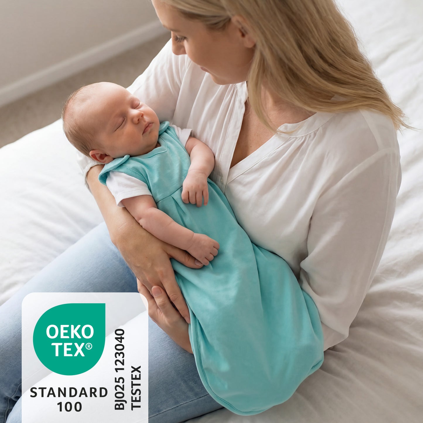 Baby Sleeping Bag - 2.5 TOG_Aqua_OEKOTEX_1207