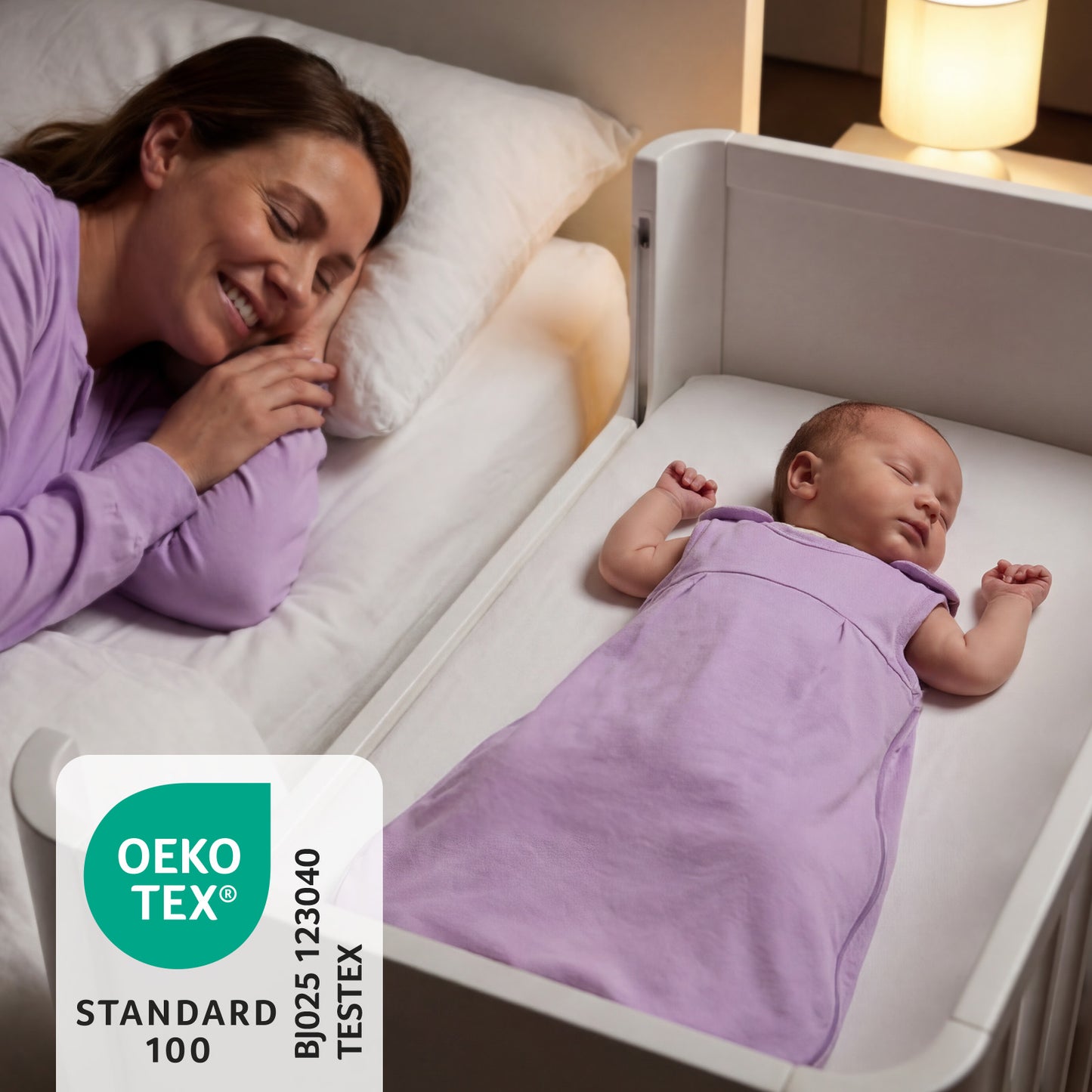 Baby Sleeping Bag - 2.5 TOG_Lilac_OEKOTEX_1207