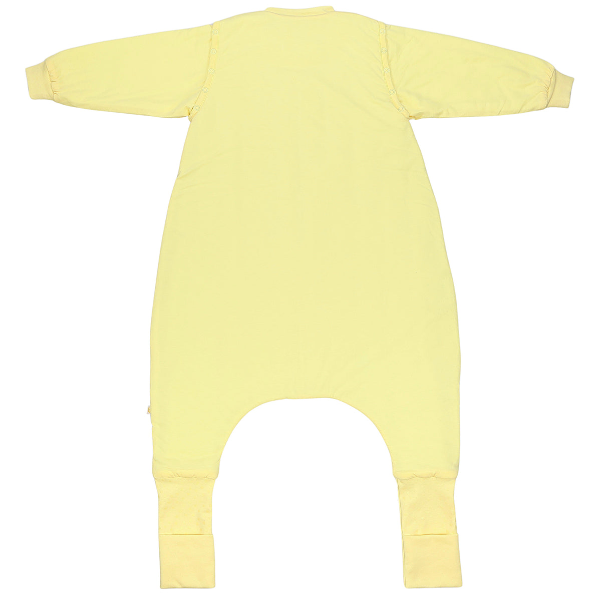 Sleeping Bag with Feet & Foldable Feet Covers - 3.5 TOG_Soft Yellow_back_1209