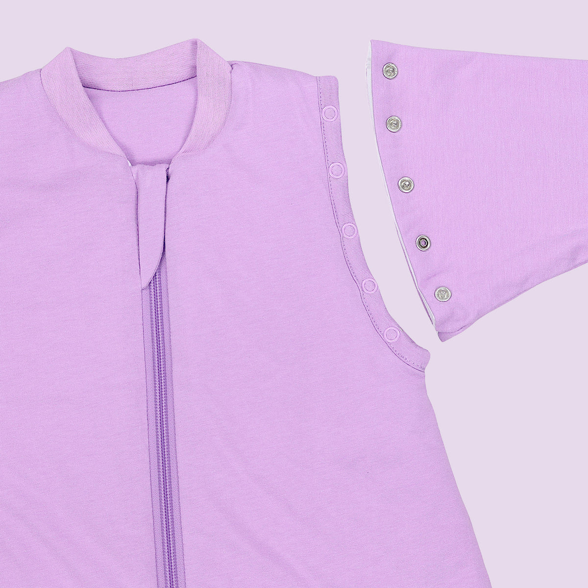 Long Sleeve Baby Sleeping Bag - 3.5 TOG_Lilac_sample image_1210