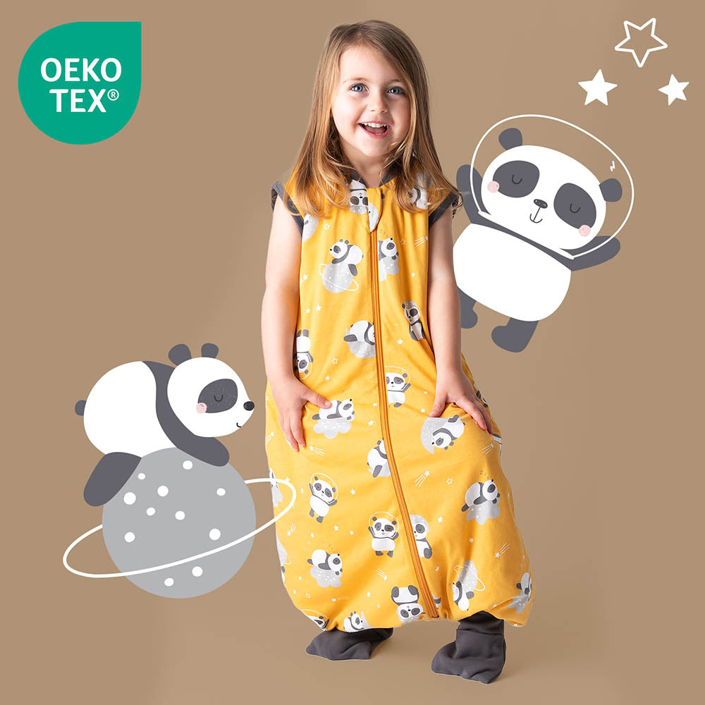 Sleeping Bag with Feet & Foldable Feet Covers - 1.0 TOG_Panda_OEKOTEX_418