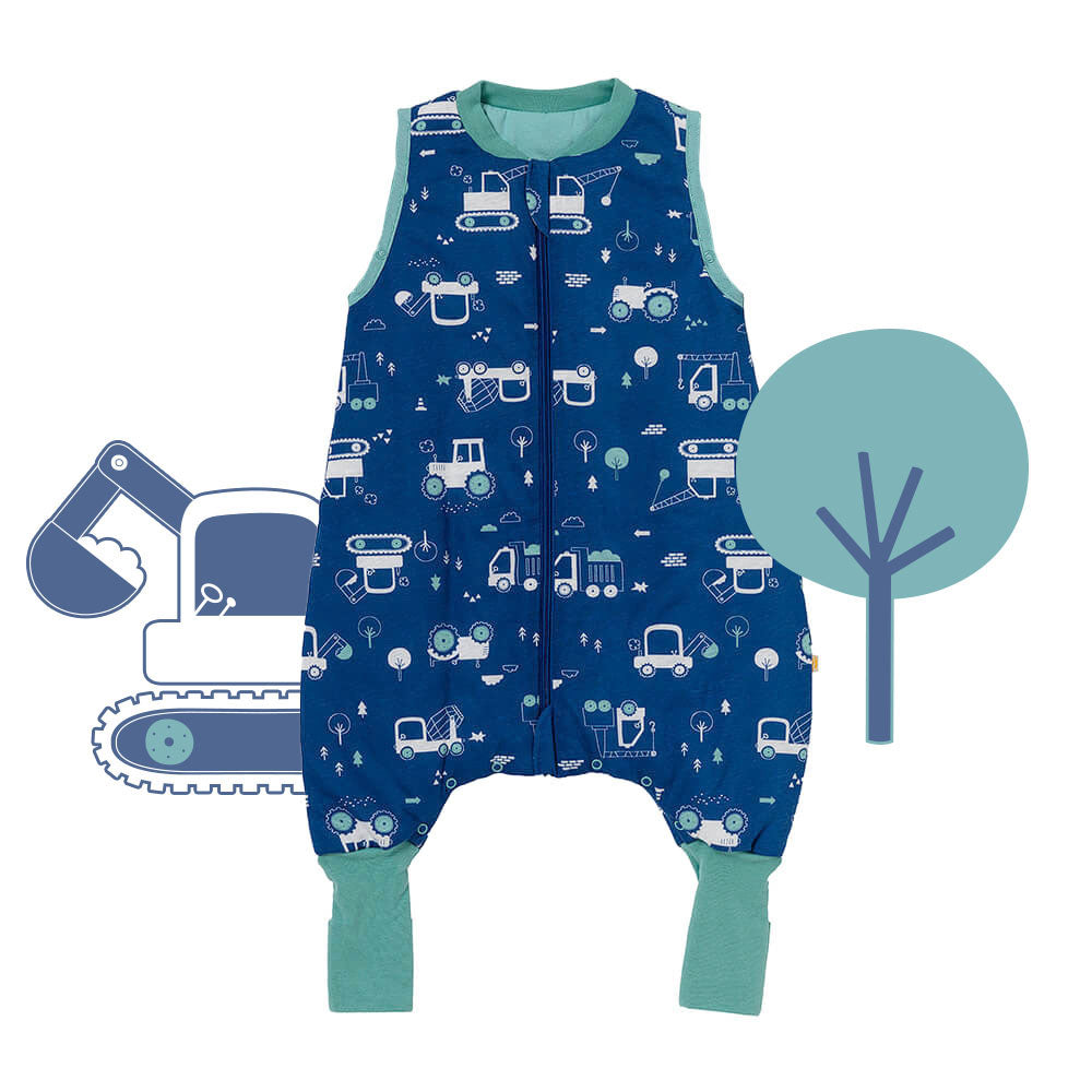 Sleeping Bag with Feet & Foldable Feet Covers - 1.0 TOG