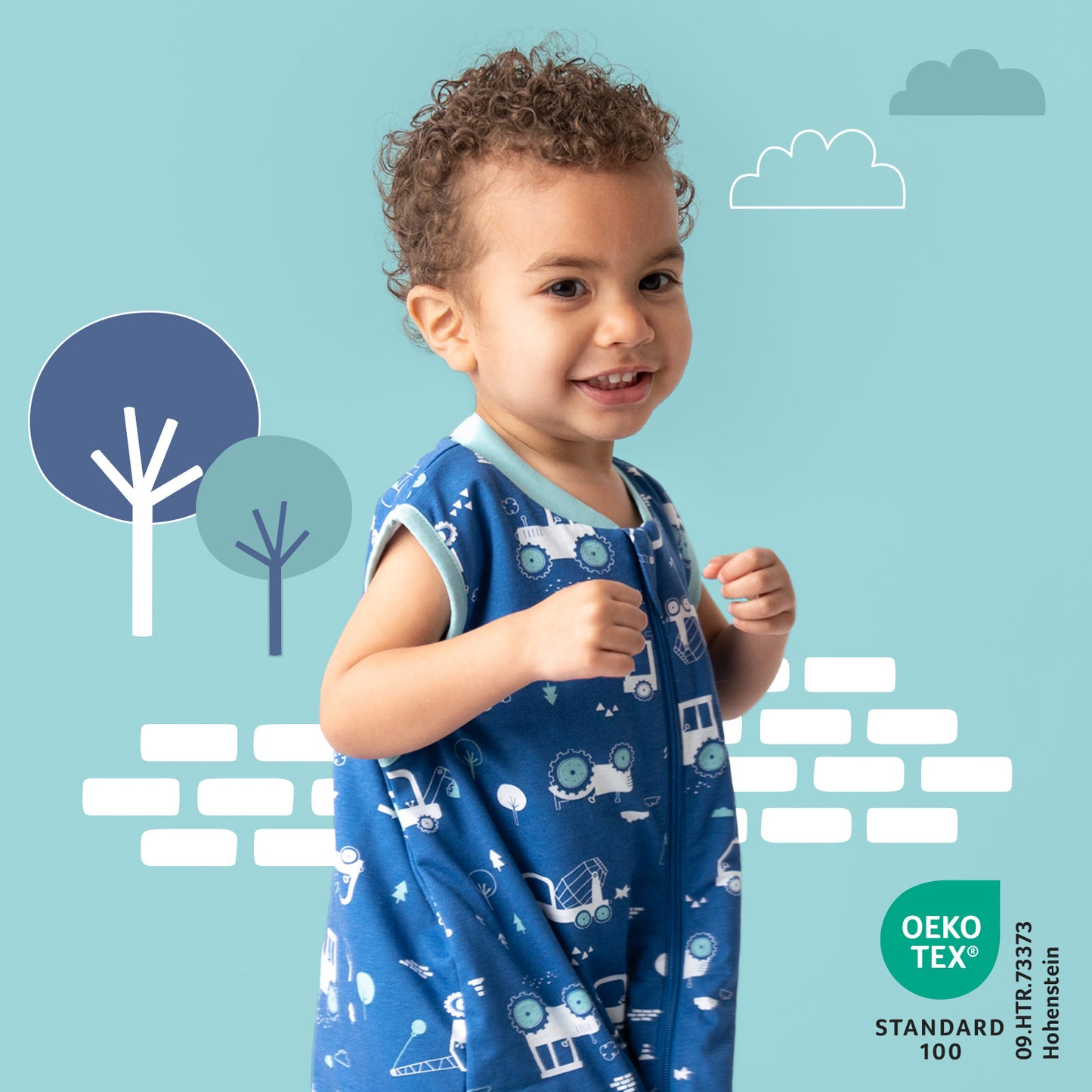 Baby Sleeping Bag - 1.0 TOG_Digger_OEKOTEX_420