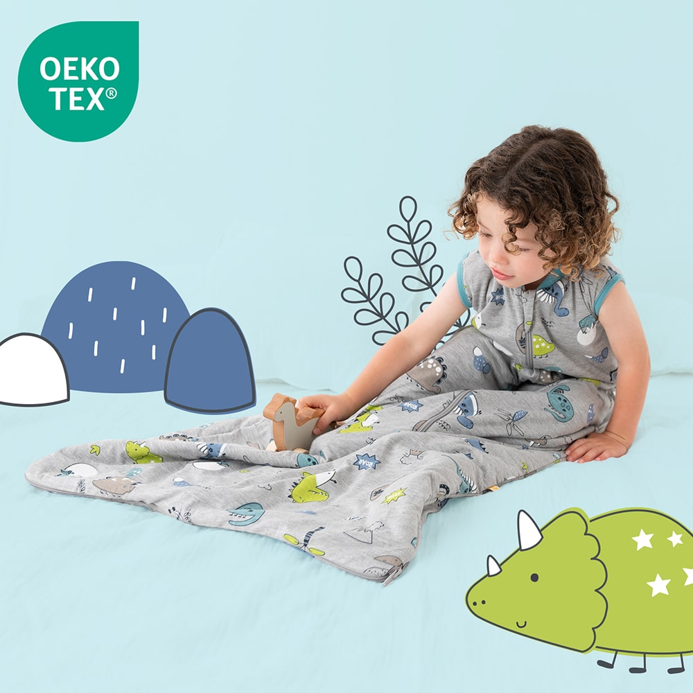 Baby Sleeping Bag - 1.0 TOG_Dino_OEKOTEX_420