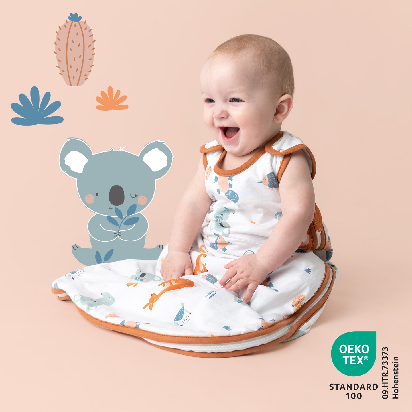 Baby Sleeping Bag - 1.0 TOG_Kangaroo_OEKOTEX_420