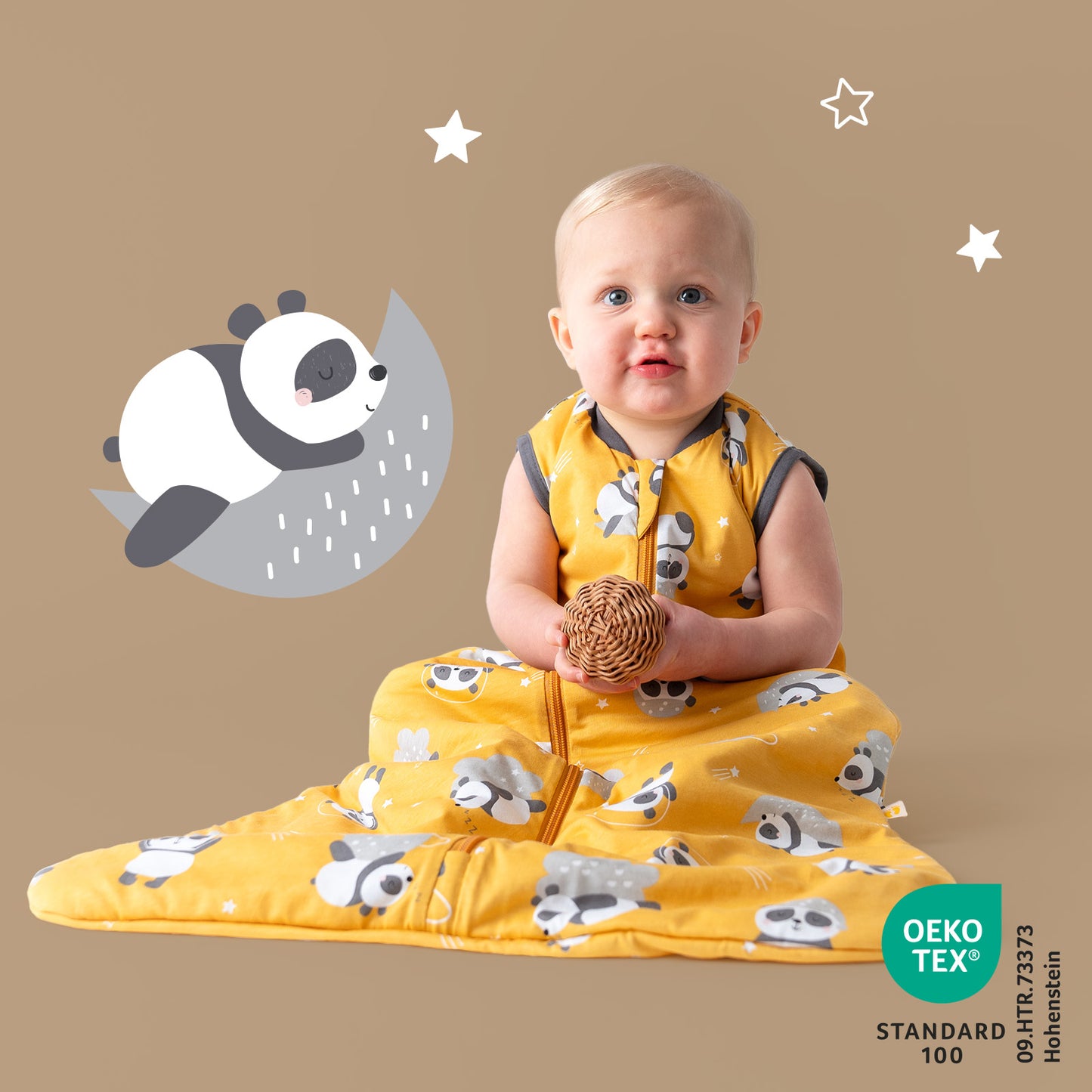 Baby Sleeping Bag - 1.0 TOG_Panda_OEKOTEX_420