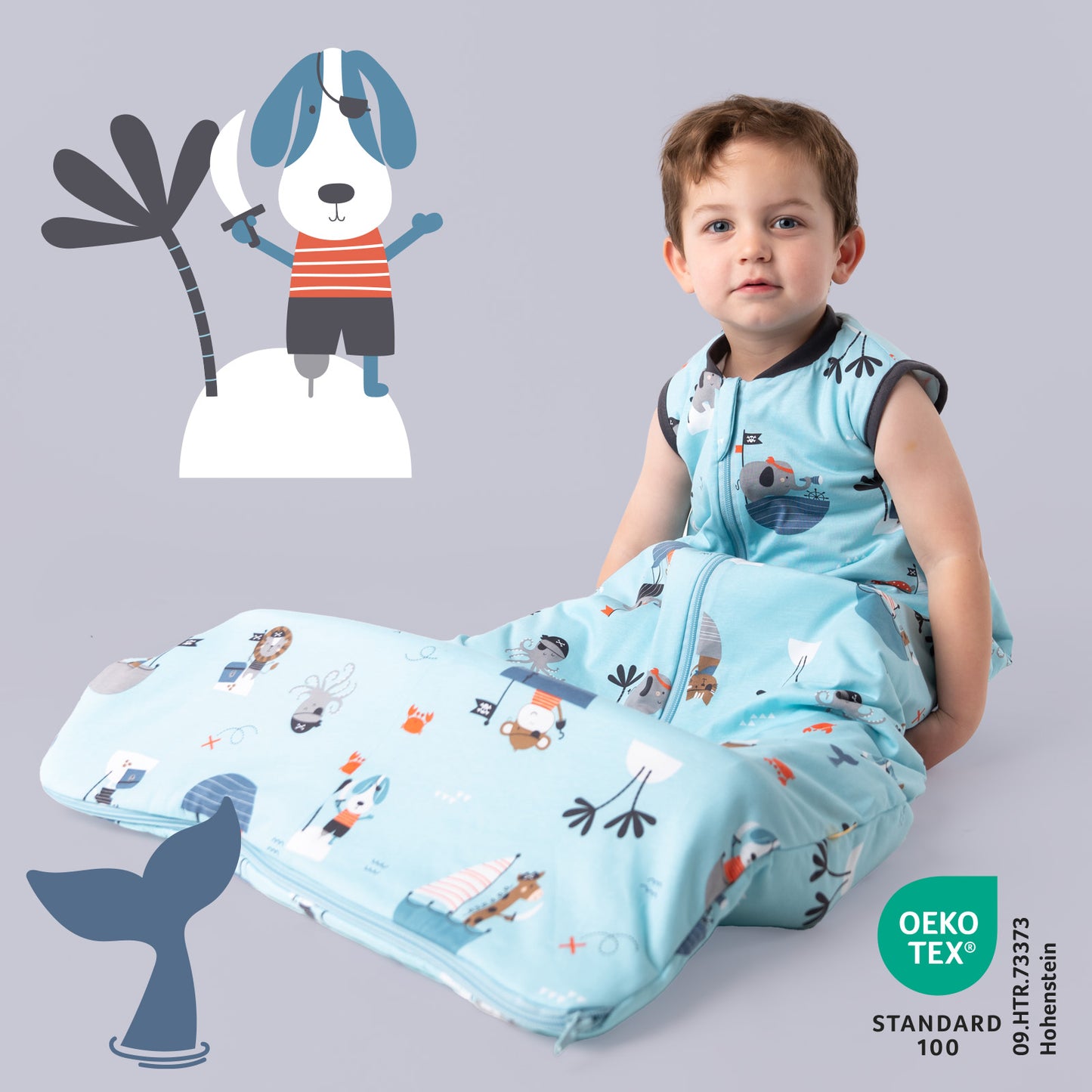 Baby Sleeping Bag - 1.0 TOG_Pirate_OEKOTEX_420