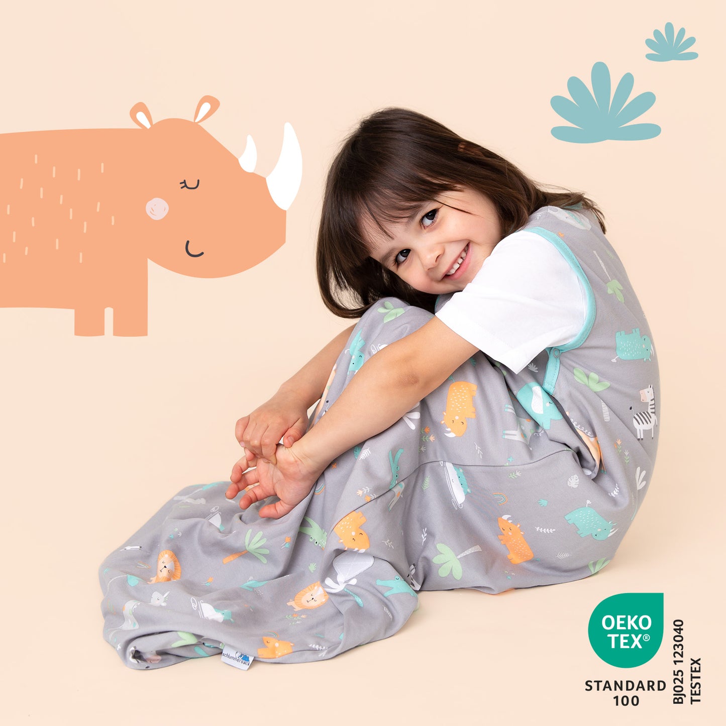 Baby Sleeping Bag - 1.0 TOG_Safari_OEKOTEX_420