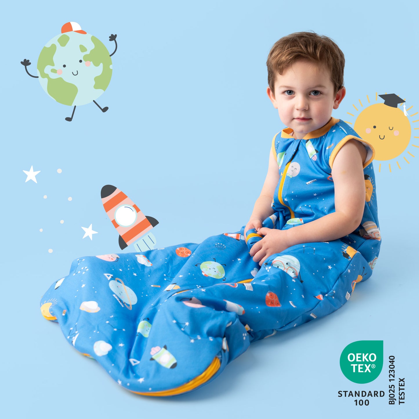 Baby Sleeping Bag - 1.0 TOG_Space_OEKOTEX_420