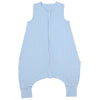 Muslin Sleeping Bag with Feet - 0.5 Tog_Powder Blue_1_422