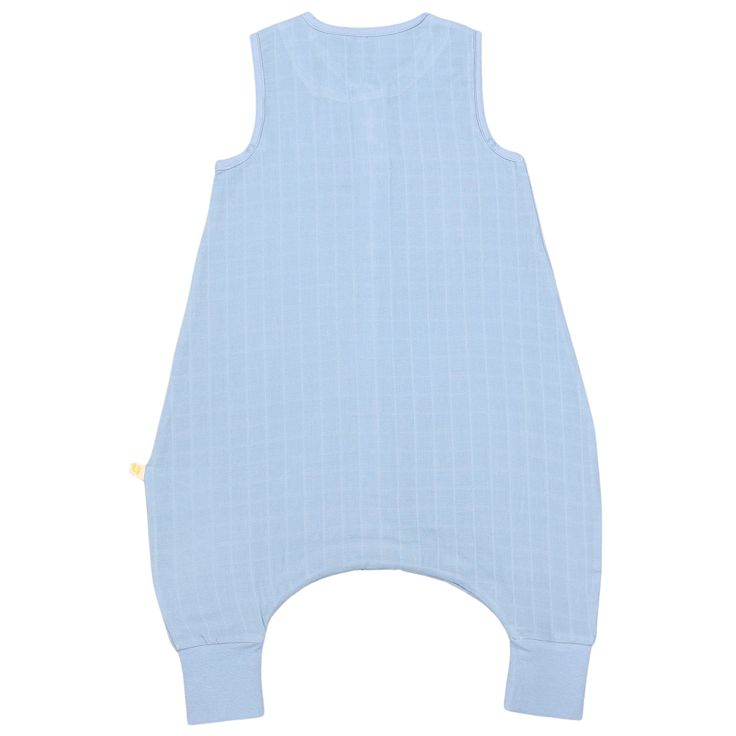 Muslin Sleeping Bag with Feet - 0.5 Tog_Powder Blue_6_422