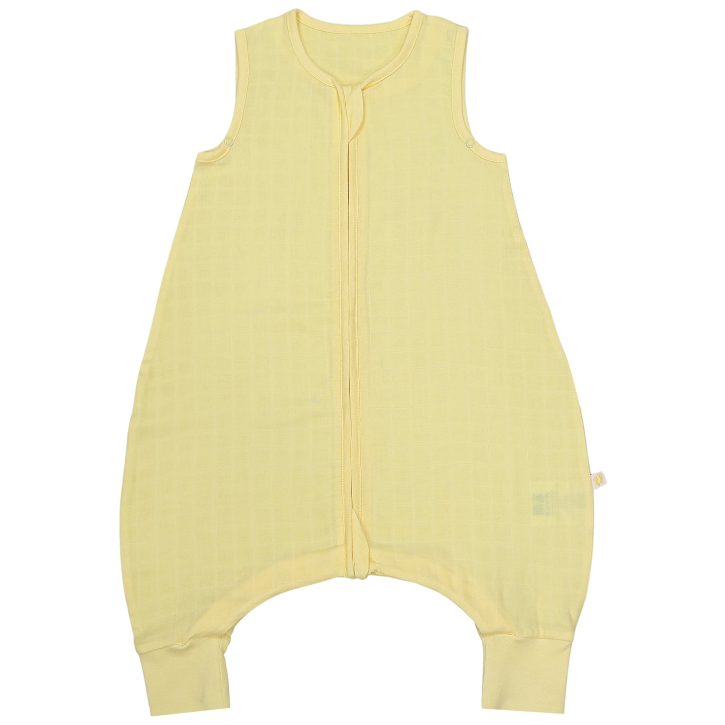 Muslin Sleeping Bag with Feet - 0.5 Tog_Soft Yellow_1_422