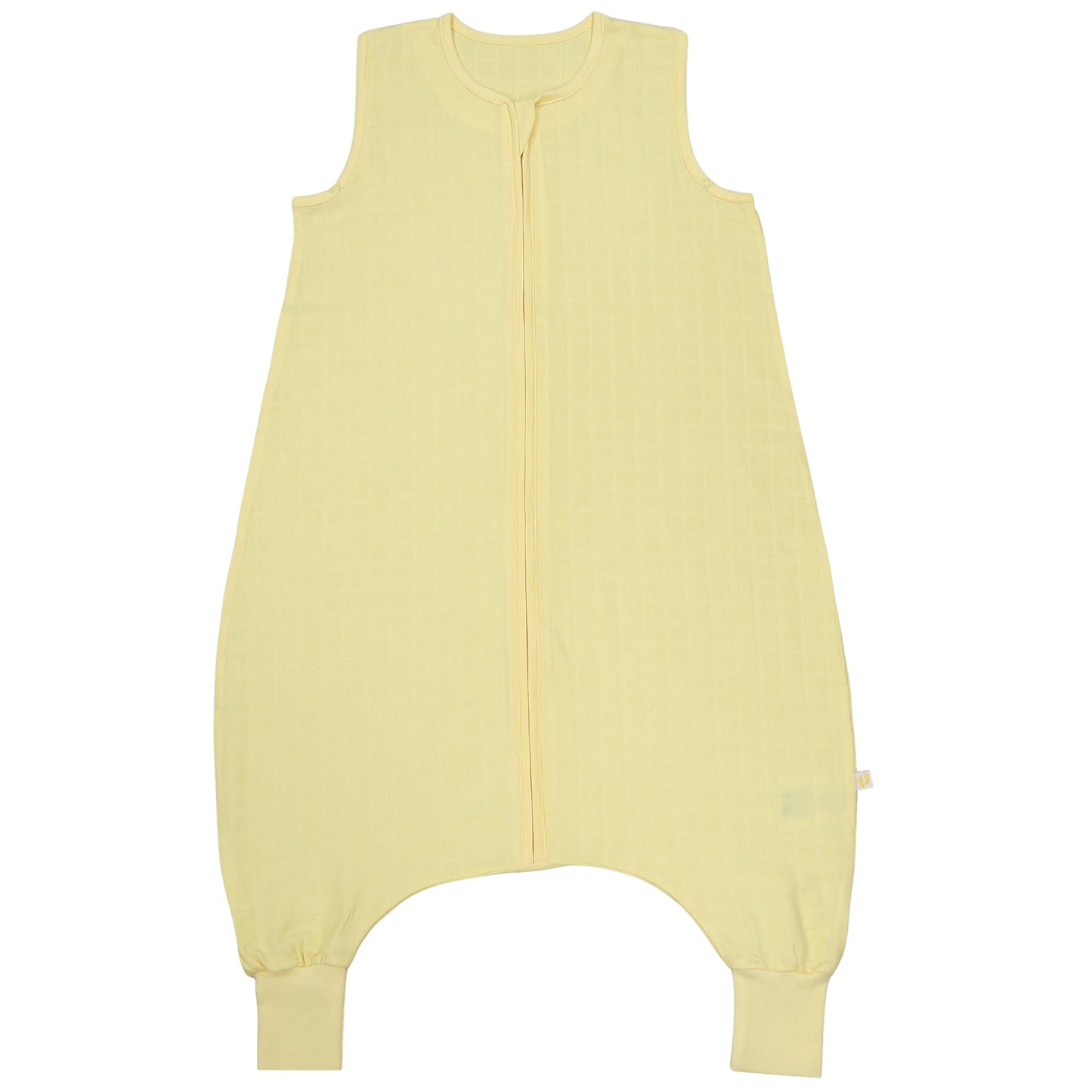 Muslin Sleeping Bag with Feet - 0.5 Tog_Soft Yellow_1_422