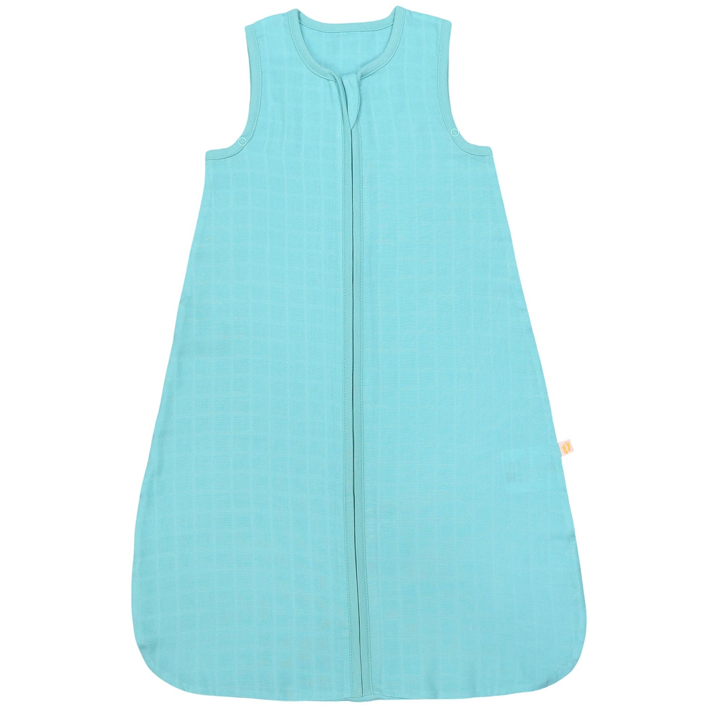 Plain Muslin Sleeping Bag - 0.5 Tog_Aqua_1_423