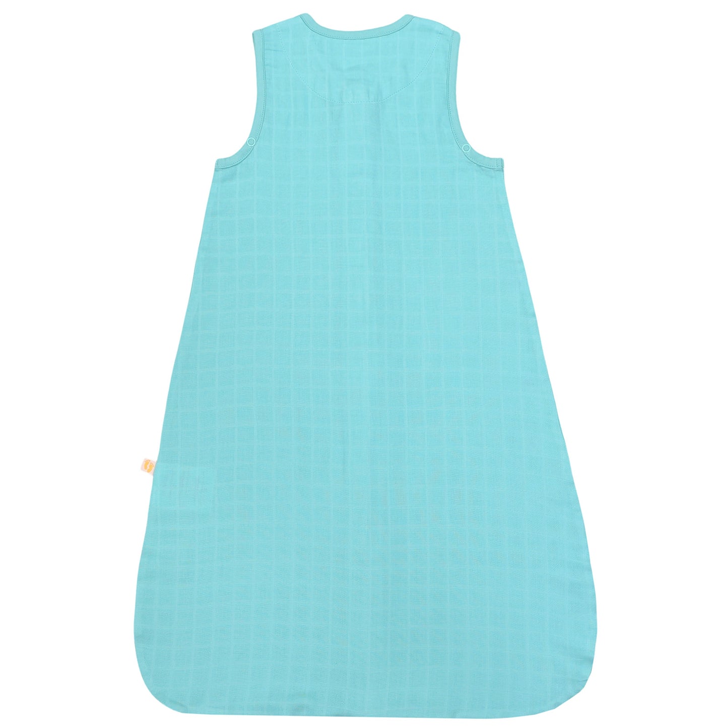 Plain Muslin Sleeping Bag - 0.5 Tog_Aqua_6_423