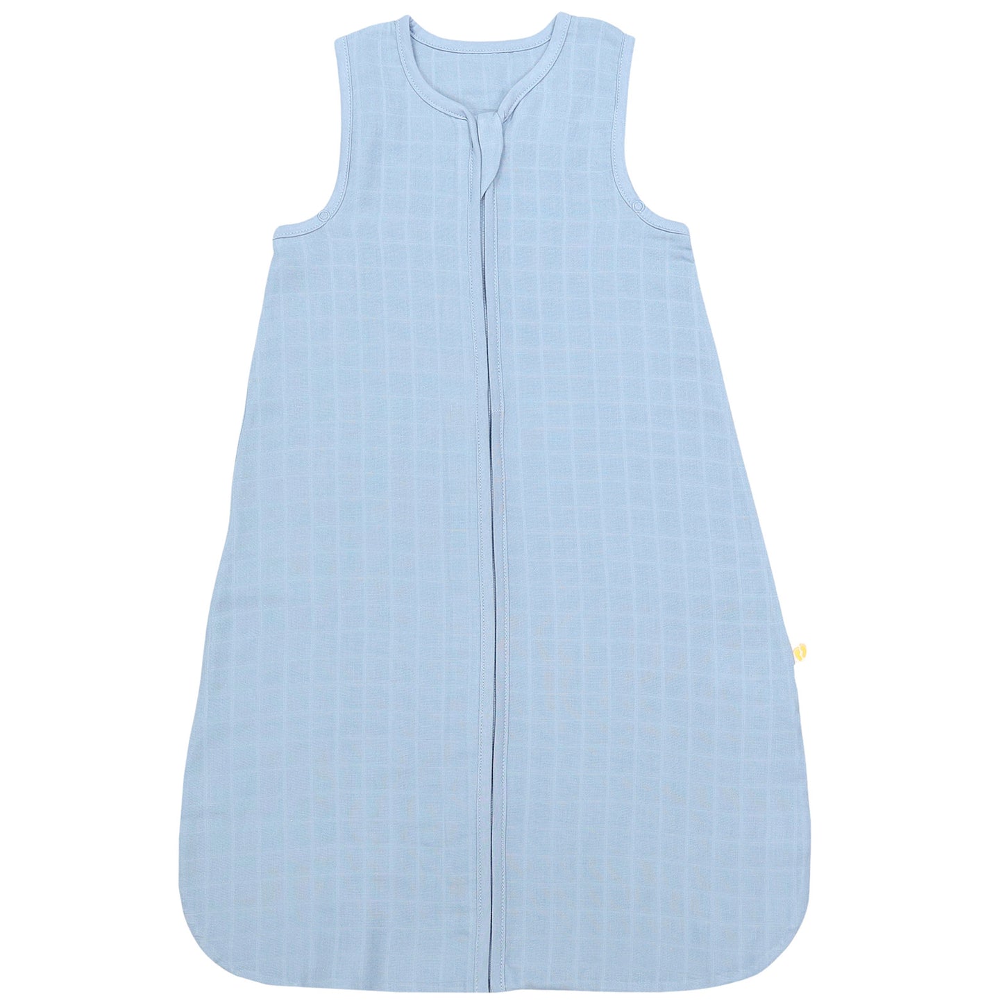 Plain Muslin Sleeping Bag - 0.5 Tog_Powder Blue_1_423