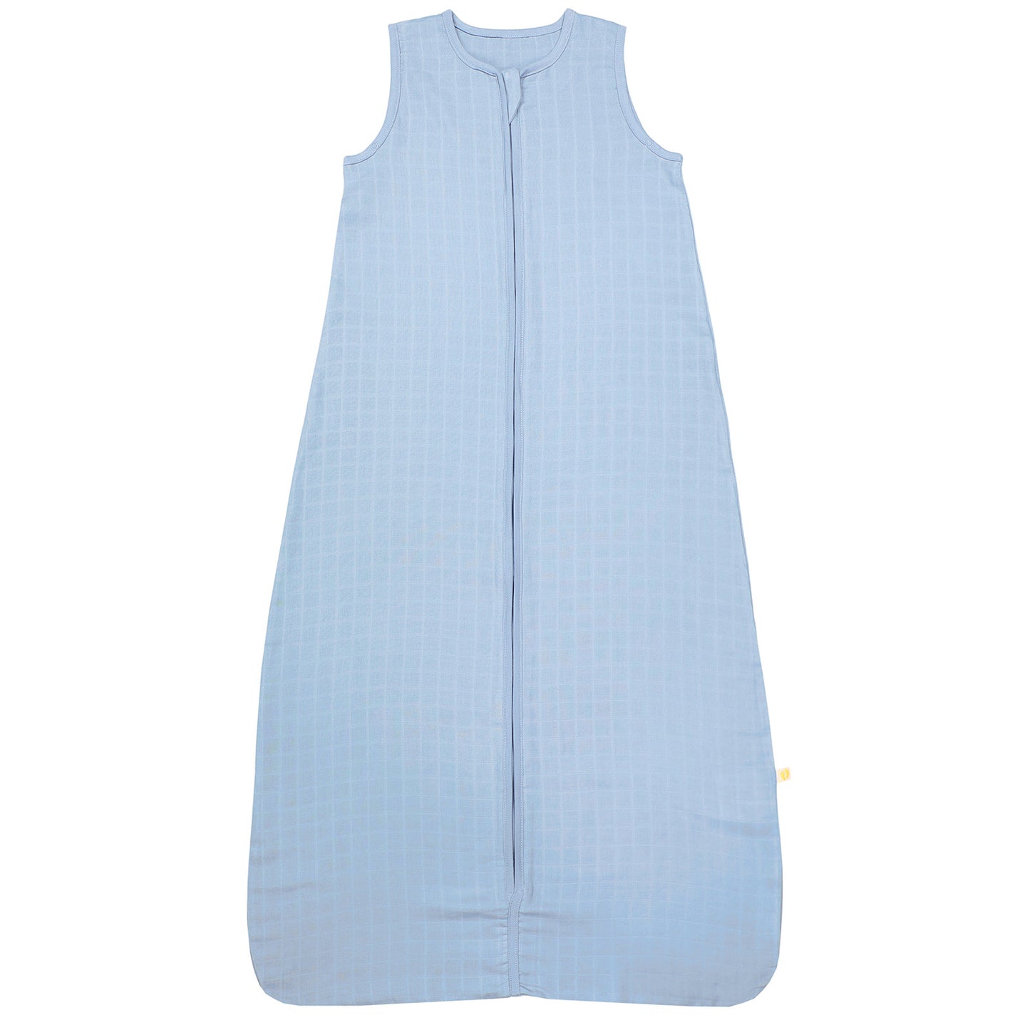 Plain Muslin Sleeping Bag - 0.5 Tog_Powder Blue_1_423