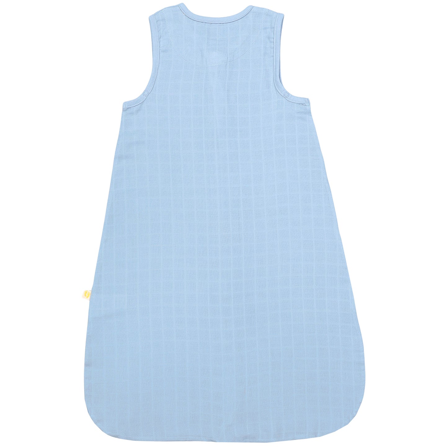 Plain Muslin Sleeping Bag - 0.5 Tog_Powder Blue_6_423