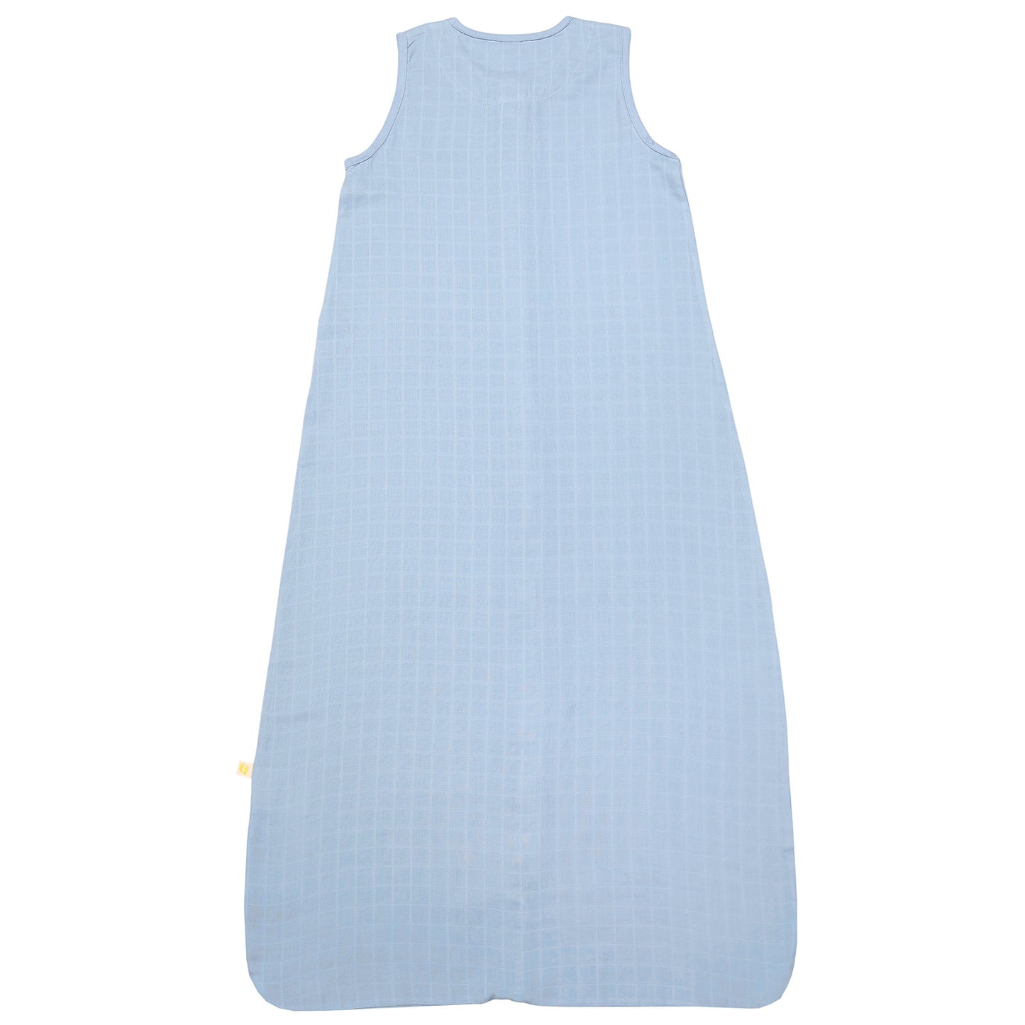 Plain Muslin Sleeping Bag - 0.5 Tog_Powder Blue_6_423