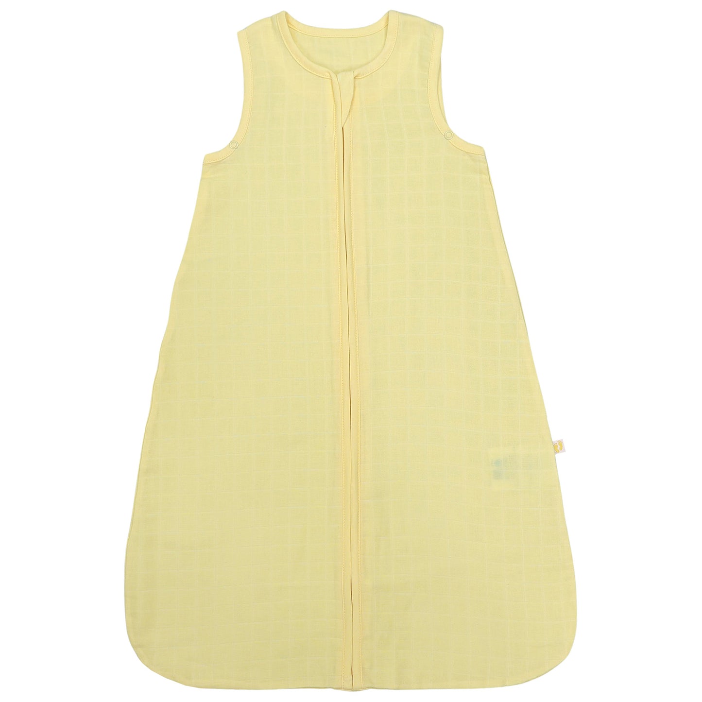 Plain Muslin Sleeping Bag - 0.5 Tog_Soft Yellow_1_423