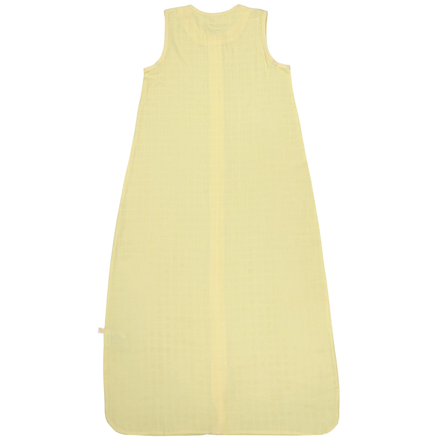 Plain Muslin Sleeping Bag - 0.5 Tog_Soft Yellow_6_423