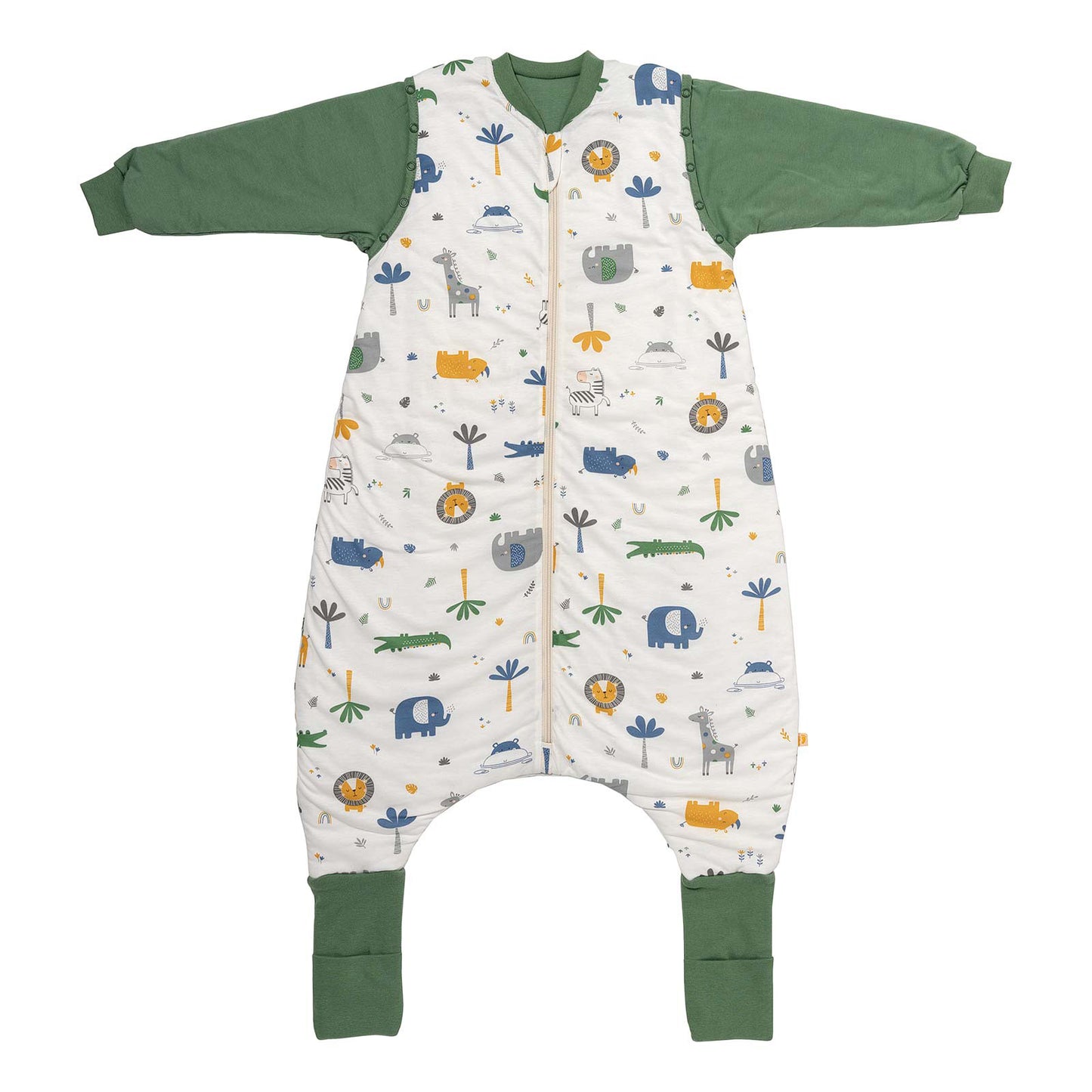 Sleeping Bag with Feet & Foldable Feet Covers - 2.5 TOG_Jungle_front2_461