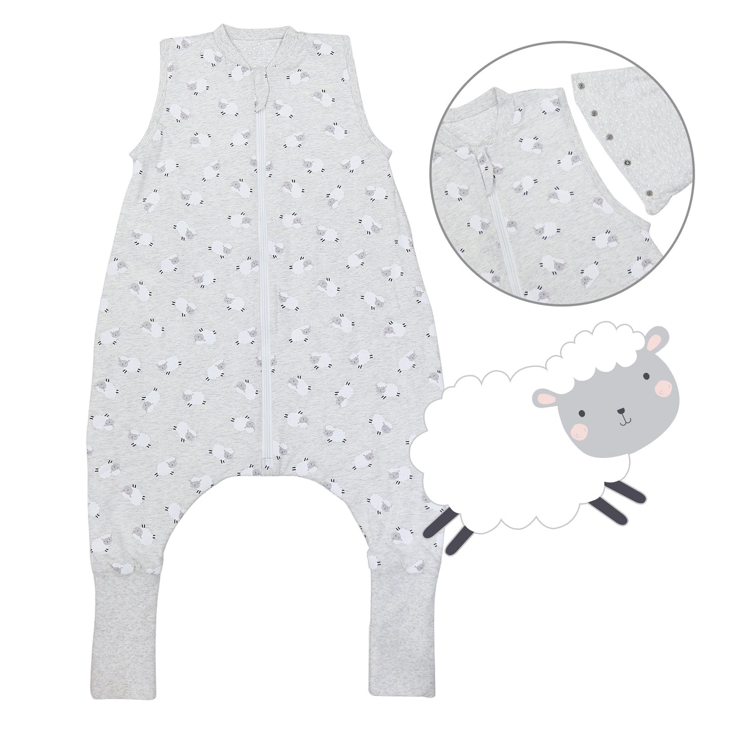 Sleeping Bag with Feet & Foldable Feet Covers - 2.5 TOG_front_461