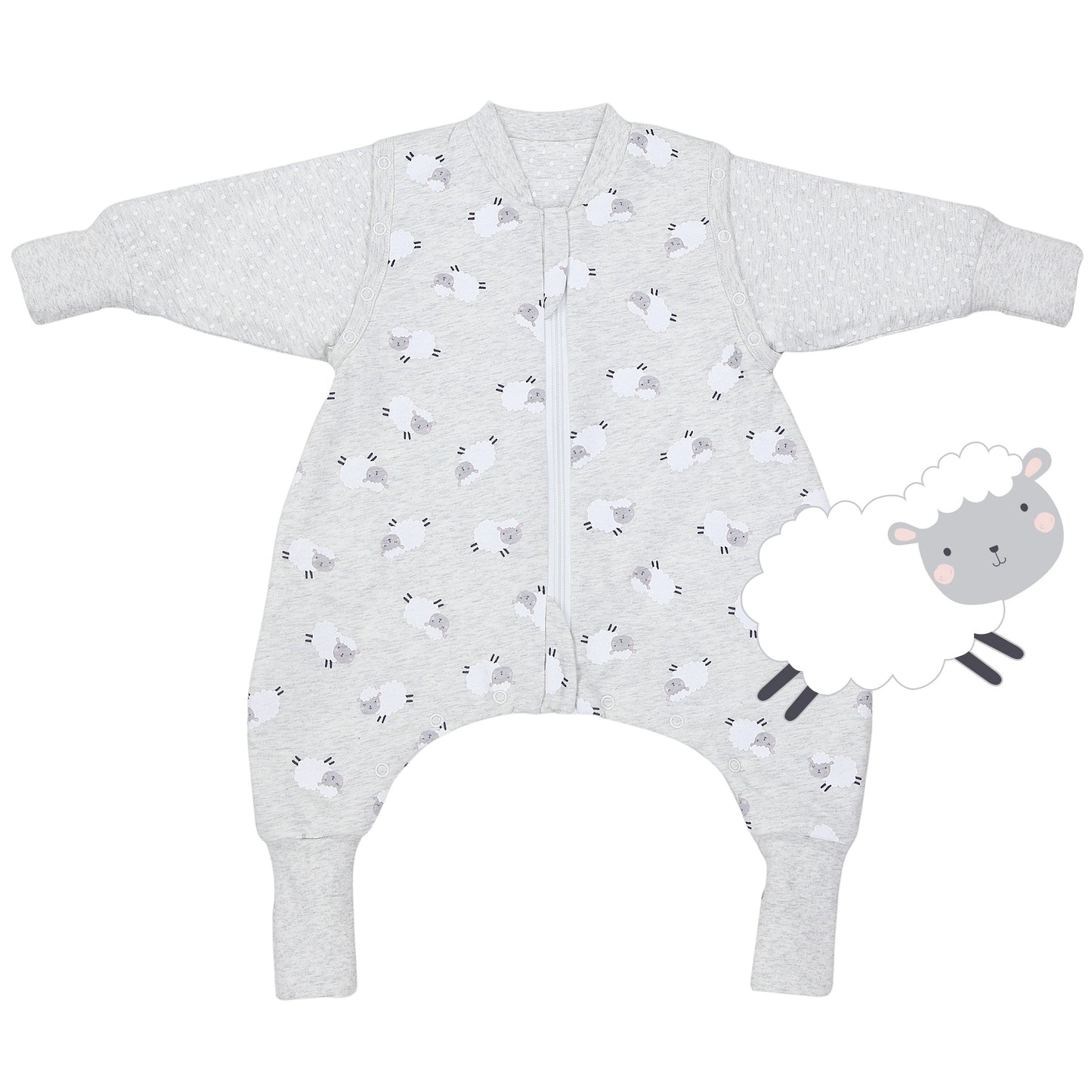 Sleeping Bag with Feet & Foldable Feet Covers - 2.5 TOG_front_461