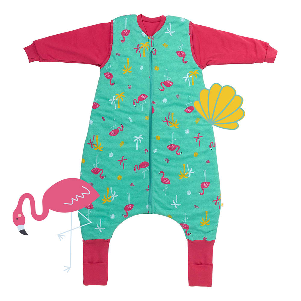 Organic Sleeping Bag with Feet & Foldable Feet Covers - 2.5 TOG