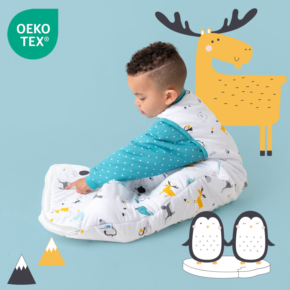 Organic Sleeping Bag with Detachable Sleeves - 2.5 TOG_Polar Pals_OEKOTEX_466