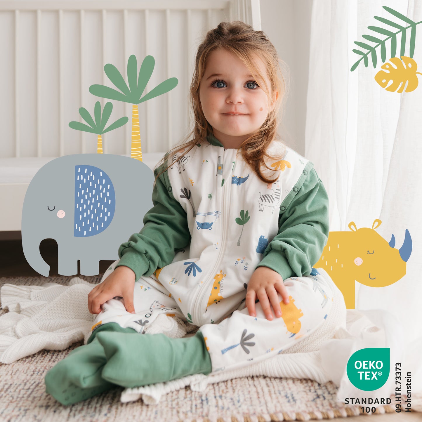 Sleeping Bag with Feet & Foldable Feet Covers - 3.5 TOG