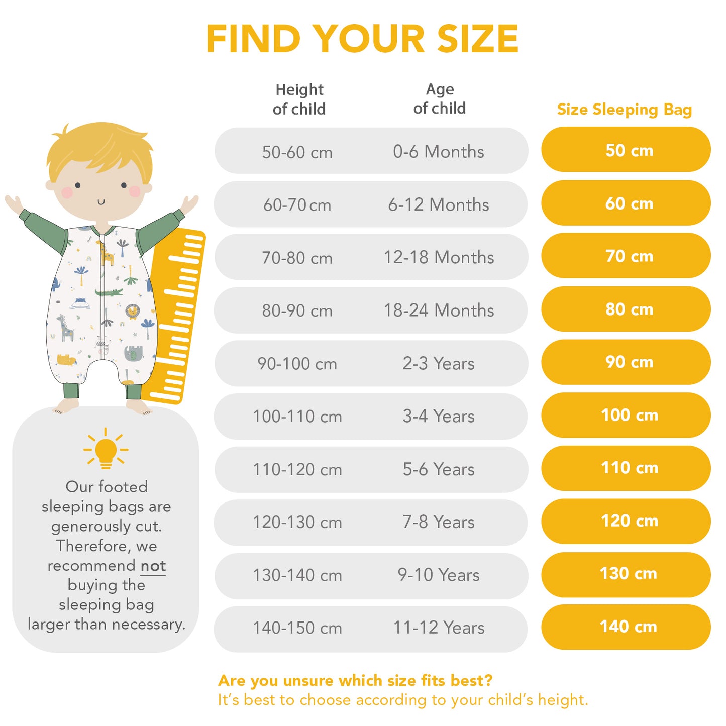 Sleeping Bag with Feet - 3.5 TOG