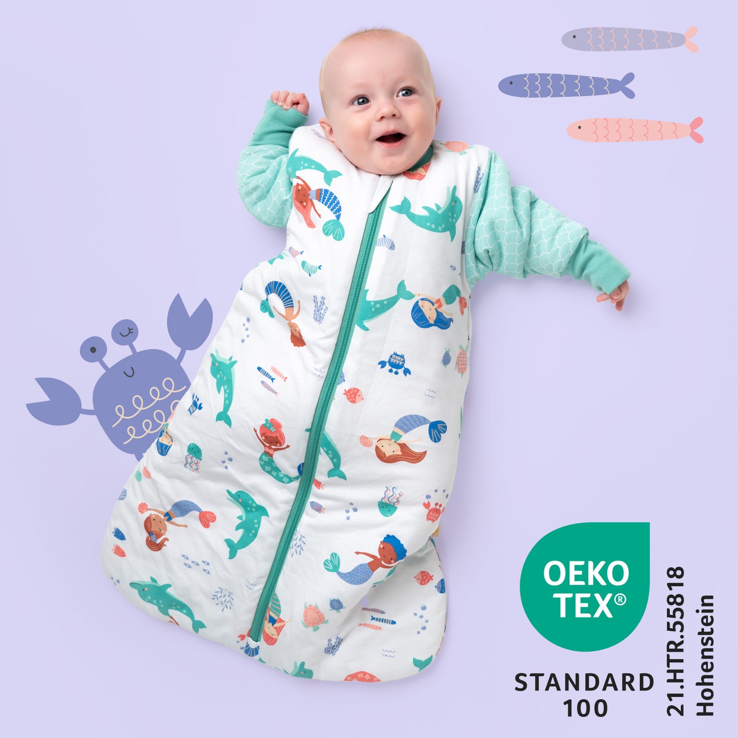 Long Sleeve Baby Sleeping Bag - 3.5 TOG