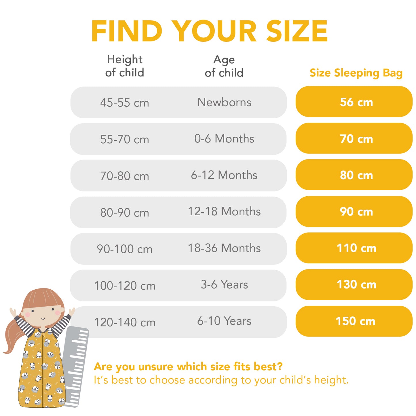 Organic Long Sleeve Baby Sleeping Bag - 3.5 TOG