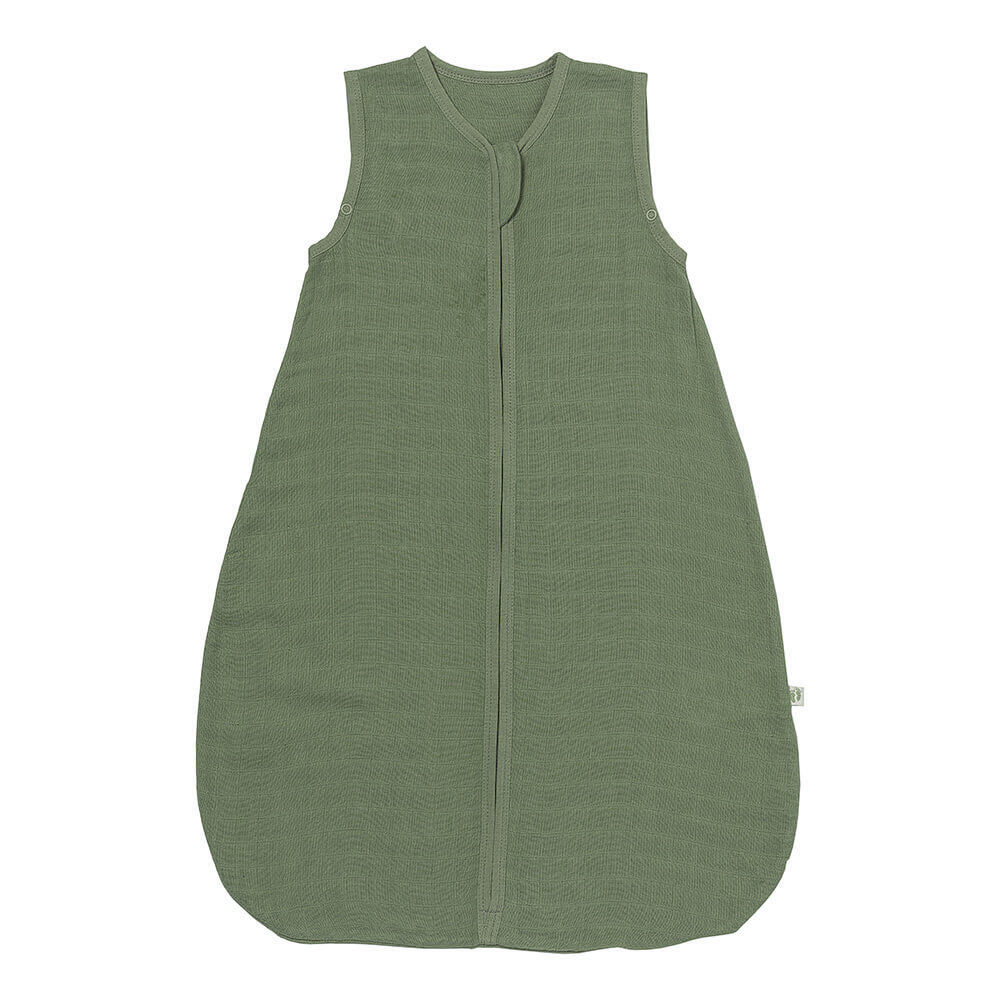 Plain Muslin Sleeping Bag - 0.5 Tog_Olive_1_423
