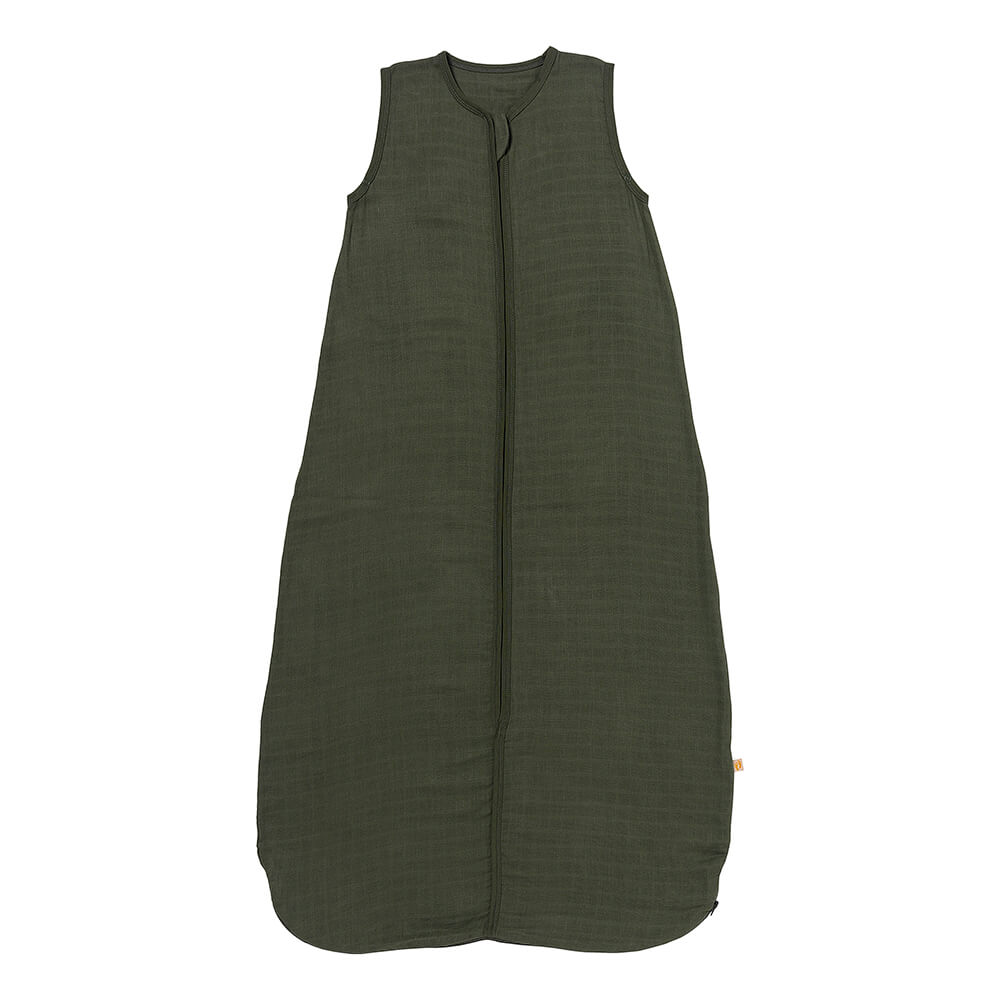 Plain Muslin Sleeping Bag - 0.5 Tog_Olive_0_423